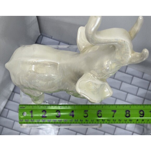 Marked RC White Elephant Figurine Mid Century Modern MCM - Picture 16 of 16